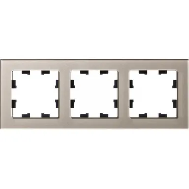 Купить Рамка 3-местная,серия AtlasDesign органическое стекло шампань в интернет-магазине Akvilon.kz