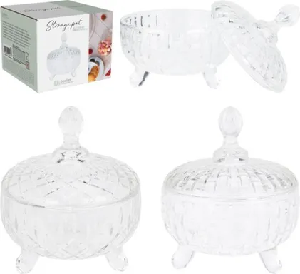 Купить Конфетница с крышкой, 9,8x12,5 см, в ассортименте, Koopman в интернет-магазине Akvilon.kz