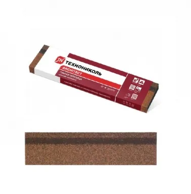 Купить Планка карнизная для гибкой черепицы Коричневый микс (5 м2) в интернет-магазине Akvilon.kz