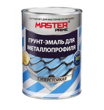 Купить Грунт-эмаль для металлопрофиля, RAL 6005 зеленый мох, 2 кг, Master Prime в интернет-магазине Akvilon.kz