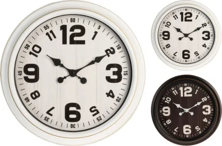 Купить Часы настенные, диам. 40,5 см, раб. от бат. 1XAA в асс, Koopman в интернет-магазине Akvilon.kz