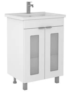 Купить Тумба Кристалл без ящика с умыв Como 60 см, Домино в интернет-магазине Akvilon.kz