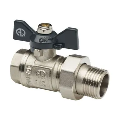 Купить Кран шаровой с полусгоном 1/2" ВР-НР рукоят баб Aqualink в интернет-магазине Akvilon.kz