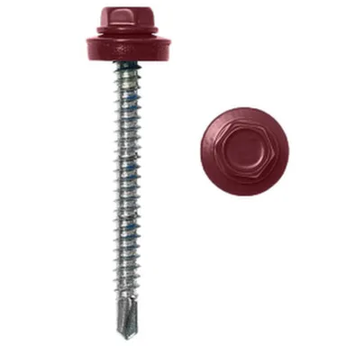 Купить Саморез кровельный 4,8x70 красное вино RAL 3005 в интернет-магазине Akvilon.kz