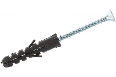 Купить Дюбель полипропилен.S 8x40 с самор.5x60 (8 шт), Стройбат в интернет-магазине Akvilon.kz