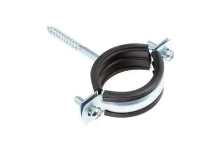 Купить Хомут с крепл. на шуруп 1,1/4" (40-45 мм) (белый цинк 1 шт), Стройбат в интернет-магазине Akvilon.kz