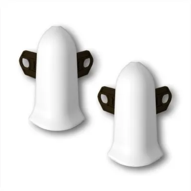 Купить Уголок наружный для плинтуса 001 Белый 2 шт, Ideal в интернет-магазине Akvilon.kz