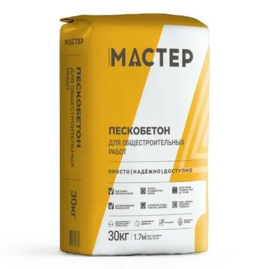 Купить Штукатурная смесь Пескобетон, 30 кг, Сибирский Мастер в интернет-магазине Akvilon.kz