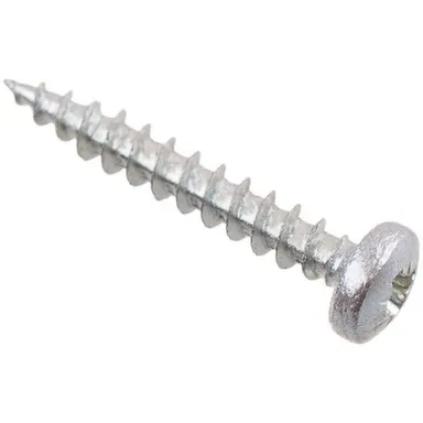 Купить Саморезы универсальные с полукруглой головкой, белый цинк, 3x20 мм, 25 шт, Стройбат в интернет-магазине Akvilon.kz