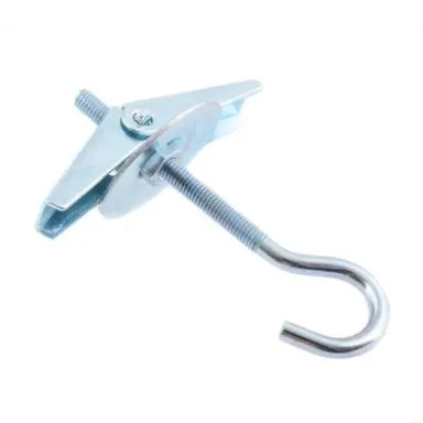 Купить Складной пружинный дюбель с крюком М5, белый цинк, 1 шт, Стройбат в интернет-магазине Akvilon.kz