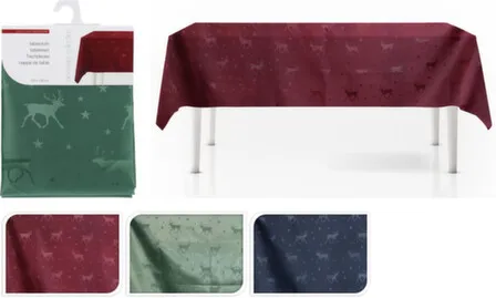Купить Скатерть новогодняя, полиэстер, 180x130 см, в ассортименте, Koopman в интернет-магазине Akvilon.kz