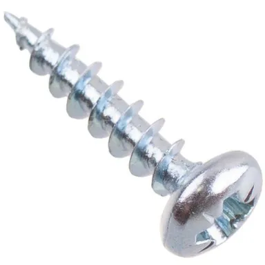 Купить Саморезы универсальные с полукруглой головкой, белый цинк, 3,5x16 мм, 25 шт, Стройбат в интернет-магазине Akvilon.kz