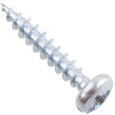 Купить Саморезы универсальные с полукруглой головкой, белый цинк, 3,5x20 мм, 20 шт, Стройбат в интернет-магазине Akvilon.kz