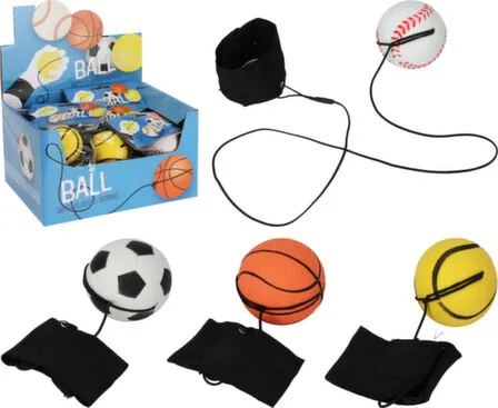 Купить Игрушка детская Мяч йо-йо, D-6 см, в ассортименте, Koopman в интернет-магазине Akvilon.kz