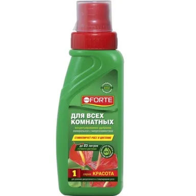 Удобрение для всех комнатных растений, ЖМУ флакон 285 мл, Bona Forte в интернет-магазине Akvilon.kz