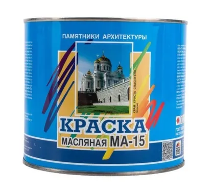 Купить Краска масляная МА-15, белый, 2,5 кг, ABC Farben в интернет-магазине Akvilon.kz