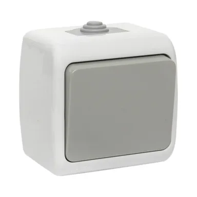 Купить Выключатель 1- клавишный 10А IP54 Мурманск в интернет-магазине Akvilon.kz