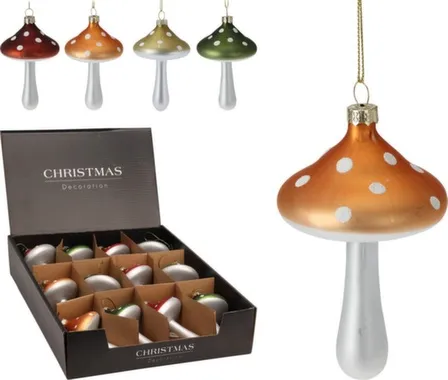 Купить Декорация подвесная Грибочек, 6x11 см, в ассортименте, Koopman в интернет-магазине Akvilon.kz