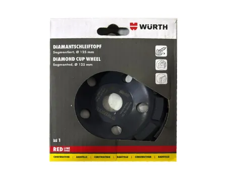 Купить Чашка алмазная для УШМ 125 мм, Wurth в интернет-магазине Akvilon.kz