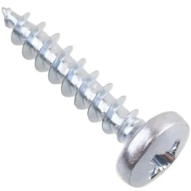 Купить Саморезы универсальные с полукруглой головкой, белый цинк, 5x30 мм, 8 шт, Стройбат в интернет-магазине Akvilon.kz