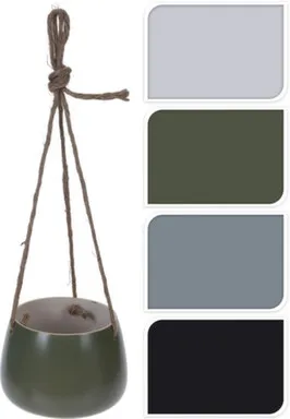 Купить Кашпо для цветов подвесное 14,5x14,5x11 см, Koopman в интернет-магазине Akvilon.kz