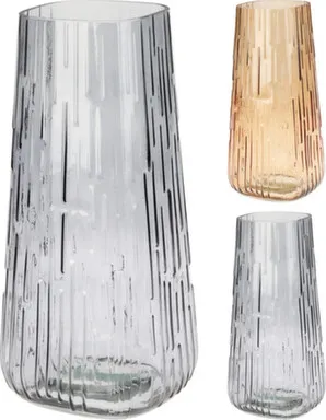 Купить Ваза, стекло, 12x12x27 см, в ассортименте, Koopman в интернет-магазине Akvilon.kz