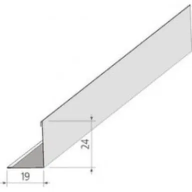 Купить Профиль угловой потолочный 3 м металлик, Албес в интернет-магазине Akvilon.kz