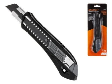 Купить Нож сегментный ST0923 Black Line, 18 мм, Startul в интернет-магазине Akvilon.kz