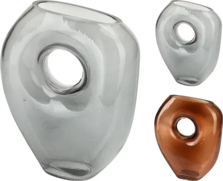 Купить Ваза, стекло, 18x7x22,5 см, в ассортименте, Koopman в интернет-магазине Akvilon.kz