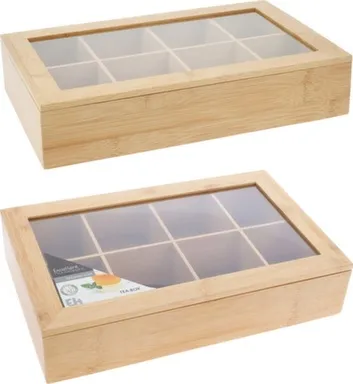 Купить Короб для чая, 32x20x6,5 см, в ассортименте, Koopman в интернет-магазине Akvilon.kz