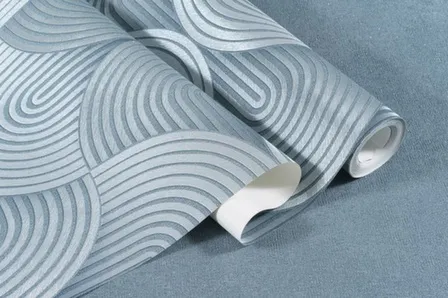 Купить Обои виниловые на флизелиновой основе Элегия, мотив, синий, 1,06x10 м, Артекс в интернет-магазине Akvilon.kz