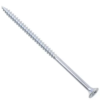 Купить Саморезы универсальные 5x100 мм, белый цинк, 100 шт, Стройбат в интернет-магазине Akvilon.kz