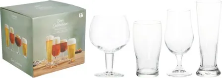 Купить Набор бокалов для пива, 4 штуки, дизайн и размер в ассортименте, Koopman в интернет-магазине Akvilon.kz