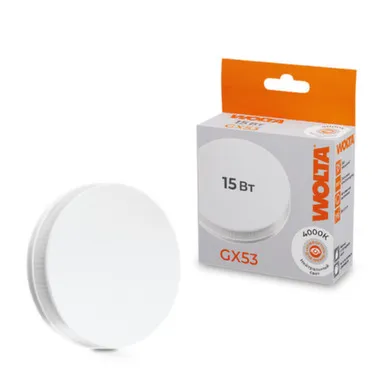 Купить Светодиодная лампа 25S75R15GX53 15Вт 4000K GX53, Wolta в интернет-магазине Akvilon.kz
