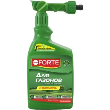 Удобрение для газонов, ЖМУ флакон 1 л, Bona Forte в интернет-магазине Akvilon.kz