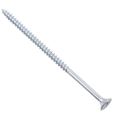 Купить Саморезы универсальные 6x120 мм, белый цинк, 50 шт, Стройбат в интернет-магазине Akvilon.kz