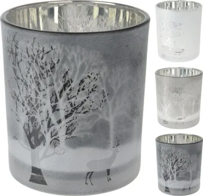 Купить Подсвечник, 9x10 см, стекло, в ассортименте, Koopman в интернет-магазине Akvilon.kz