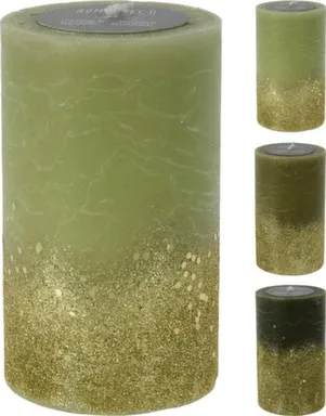 Купить Свеча, 9x9x15 см, в ассортименте, Koopman в интернет-магазине Akvilon.kz