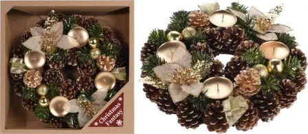 Купить Подсвечник для 4-х свечей, диам. 28см, Koopman в интернет-магазине Akvilon.kz