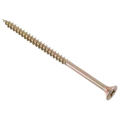 Купить Саморезы универсальные 6x90 мм, желтый цинк, 50 шт, Стройбат в интернет-магазине Akvilon.kz