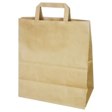 Купить Пакет бумажный крафт с круч ручками 320x200x370мм в интернет-магазине Akvilon.kz