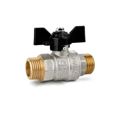 Купить Кран шаровой LD Pride 1/2" наруж-наруж рукоят бабочка в интернет-магазине Akvilon.kz