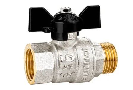 Купить Кран шаровой LD Pride 1" внутр-наруж рукоят бабочка в интернет-магазине Akvilon.kz