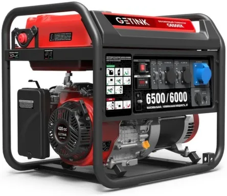 Купить Генератор бензиновый 6000 Вт, G6500X, GETINK в интернет-магазине Akvilon.kz