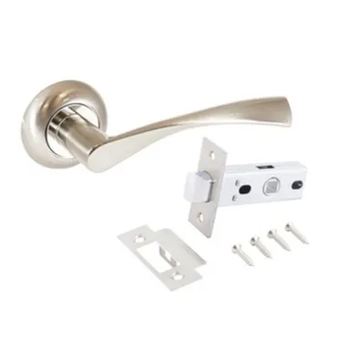 Купить Комплект ручек с защелкой ОСКАР, Аллюр Матовый никель в интернет-магазине Akvilon.kz Купить Комплект ручек с защелкой ОСКАР, Аллюр Матовый никель в интернет-магазине Akvilon.kz