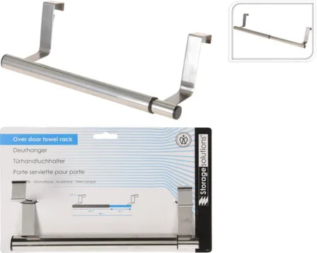 Купить Вешалка для крепления на дверь, раздвижная, длина 25-40 см, Koopman в интернет-магазине Akvilon.kz