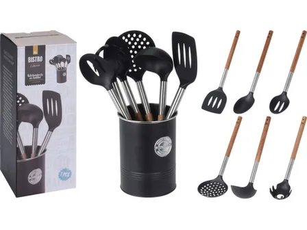 Купить Набор кухонных принадлежностей (6шт) в комплекте с подставкой Koopman в интернет-магазине Akvilon.kz