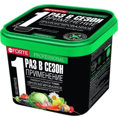 Удобрение сухое гранулированное Универсальное Turbo с биодоступным кремнием, ведро 1 л, Bona Forte в интернет-магазине Akvilon.kz