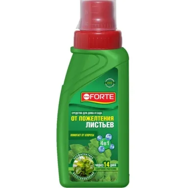Средство 4 в 1 от пожелтения листьев, флакон 285 мл, Bona Forte в интернет-магазине Akvilon.kz