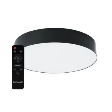 Купить Светильник светодиодный CLL56 Macaron, 60 Вт, 3000-6500 К, ПДУ, черный матовый, 380x65 мм, Luminarte в интернет-магазине Akvilon.kz